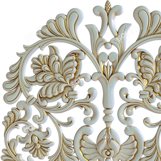 CNC Decorative Element 12 - STL File 3D model image 2