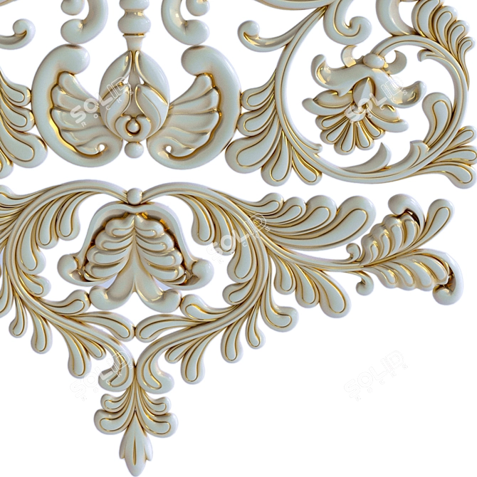 CNC Decorative Element 12 - STL File 3D model image 3