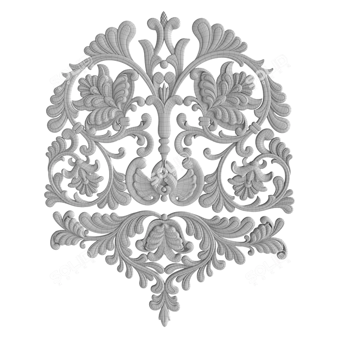 CNC Decorative Element 12 - STL File 3D model image 4