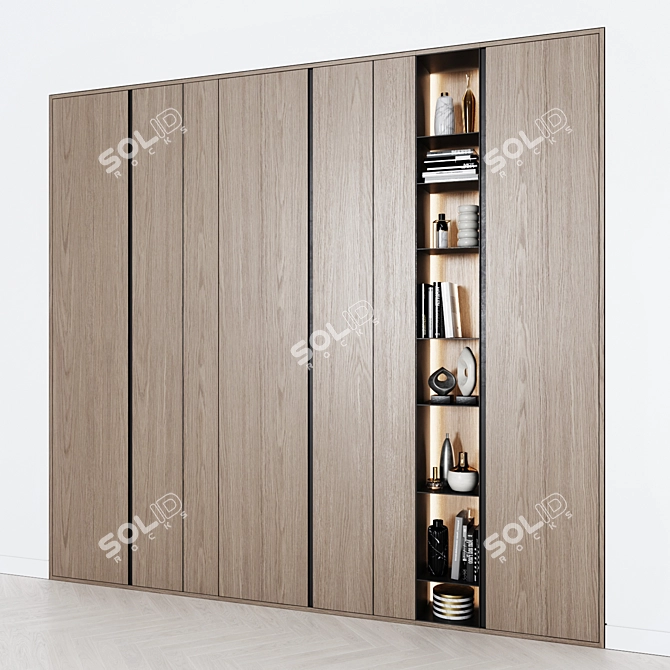 Title: Contemporary Unity Wardrobe 3D model image 2