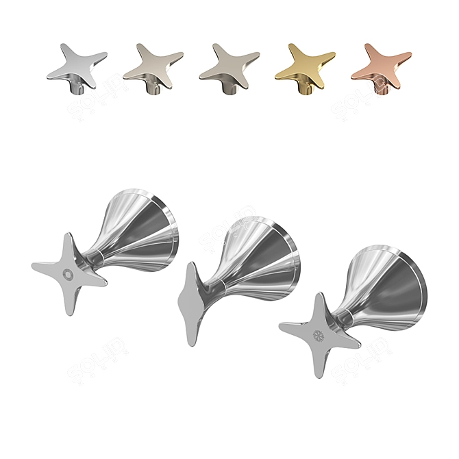 Stella 130 Concealed Bath/Shower Mixer 3D model image 1