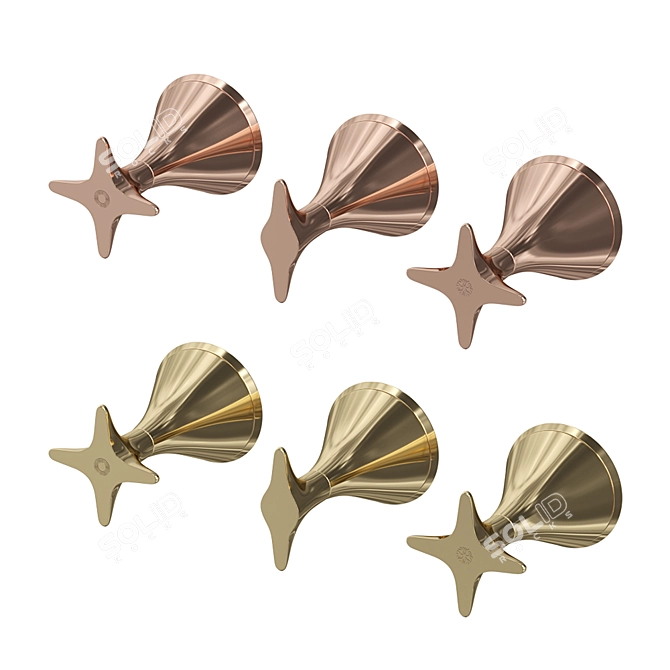 Stella 130 Concealed Bath/Shower Mixer 3D model image 3