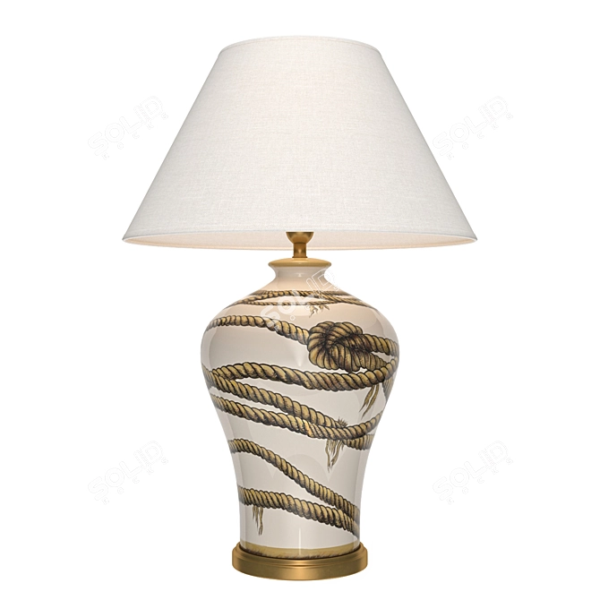 Elegant Hernando Table Lamp 3D model image 1