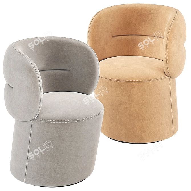 Getlucky Armchair by Moroso 3D model image 4