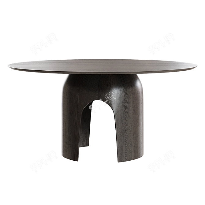 Title: Elegant BANNACK Dining Table by CASTE 3D model image 3