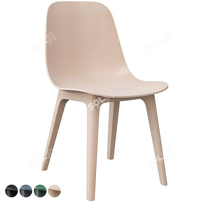 ODGER Chair: Modern Scandinavian Design 3D model image 1