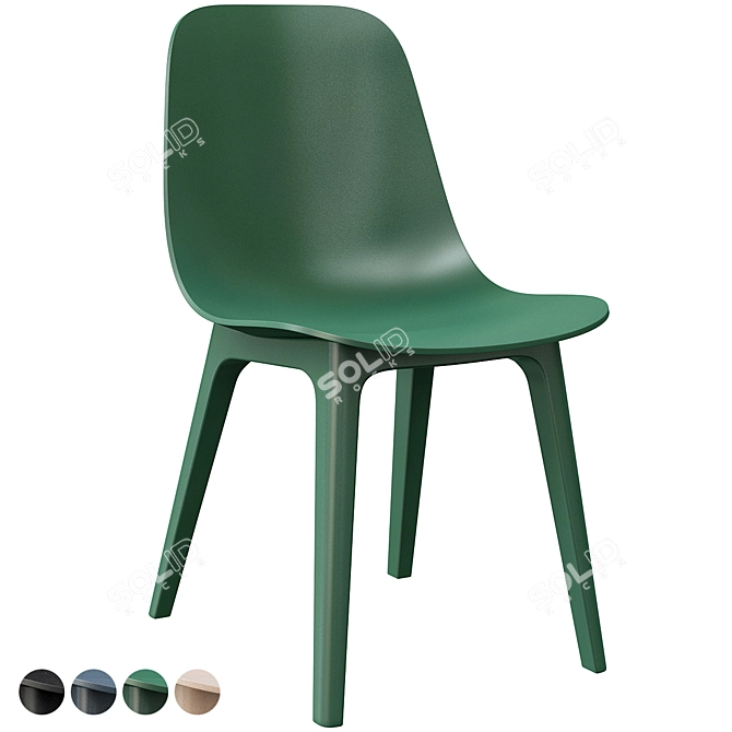 ODGER Chair: Modern Scandinavian Design 3D model image 4