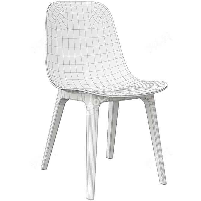 ODGER Chair: Modern Scandinavian Design 3D model image 6