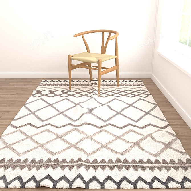 Versatile 3D Rug Set 3D model image 2