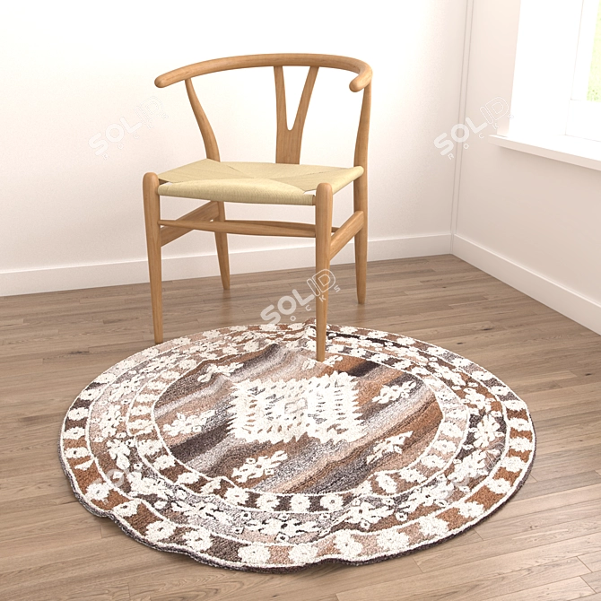 Versatile Rug Set: 8 Designs 3D model image 3