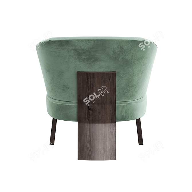 Minotti Large Armchair - Stylish & Comfortable 3D model image 5
