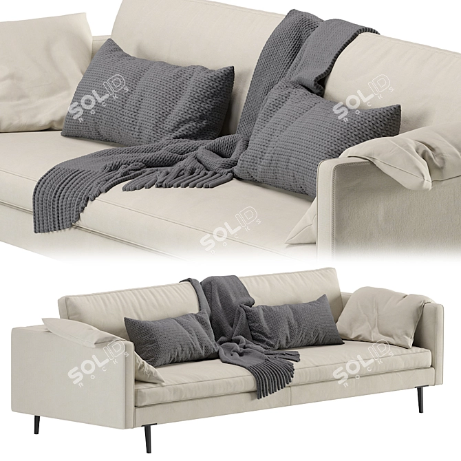 Cloud Modular Sofa: Modern and Versatile 3D model image 4