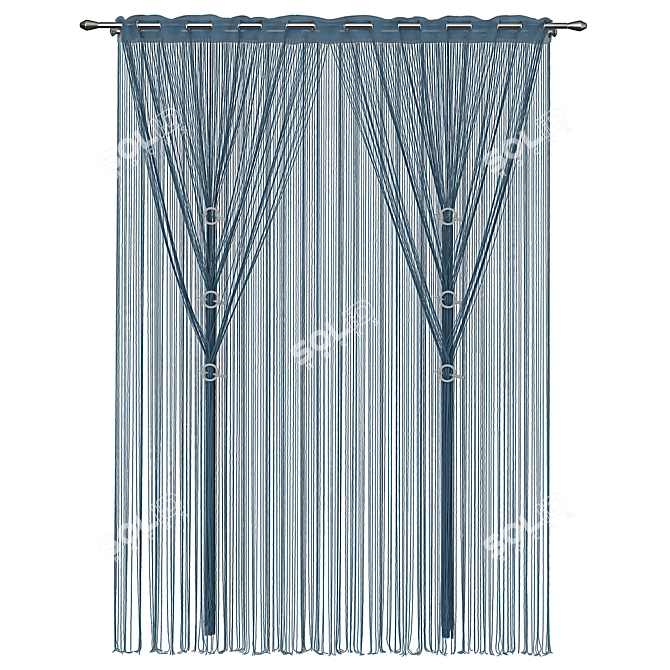 Elegant Curtain 78 - 3D Max 2018 3D model image 1