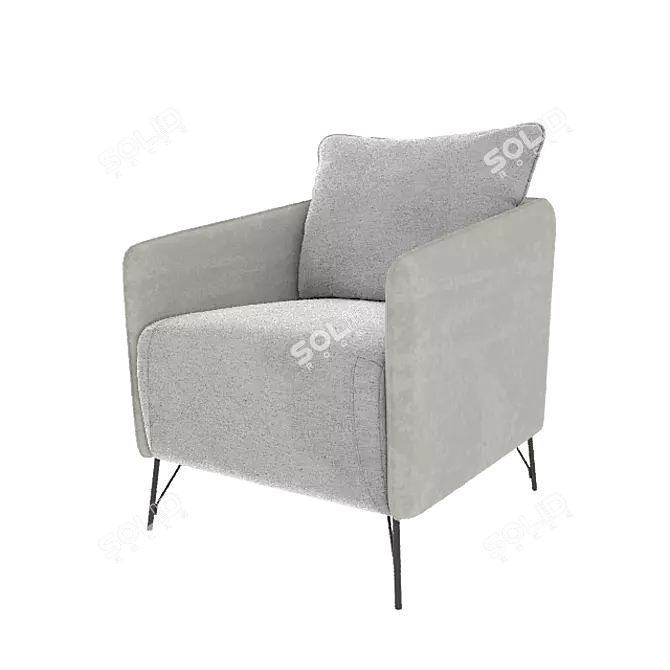 Prime Comfort Armchair 3D model image 2