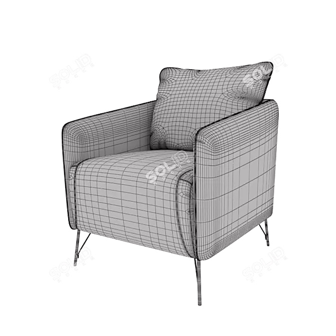 Prime Comfort Armchair 3D model image 3