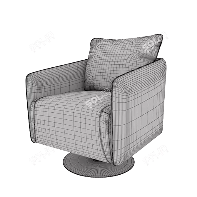 Luxury Lounge Chair: O'PRIME 3D model image 3