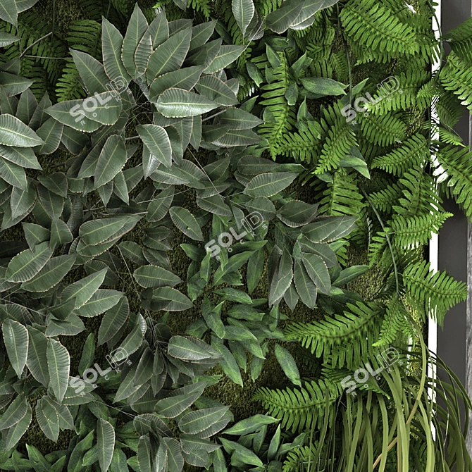 Modular Vertical Plant Design 3D model image 2