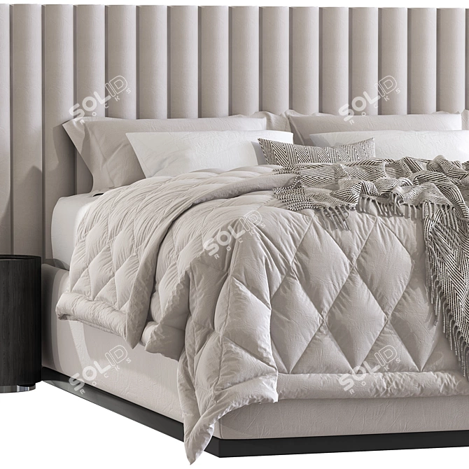 Luxury Peyton Beds: Modern, Stylish, and Comfortable 3D model image 2