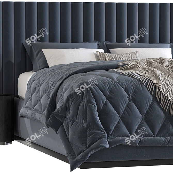 Luxury Peyton Beds: Modern, Stylish, and Comfortable 3D model image 4