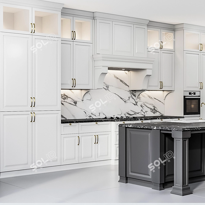 Vintage Kitchen Classic 2015 3D model image 3