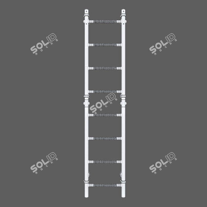 Swedish Wall ROMANA S6 Karusel: Wall-Mounted Massage Step 3D model image 4