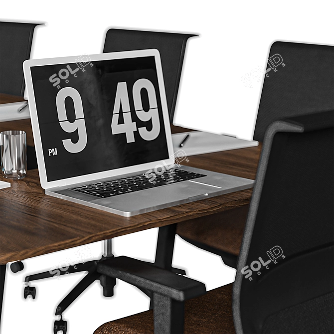 2015 Wood Conference Table 3D model image 3