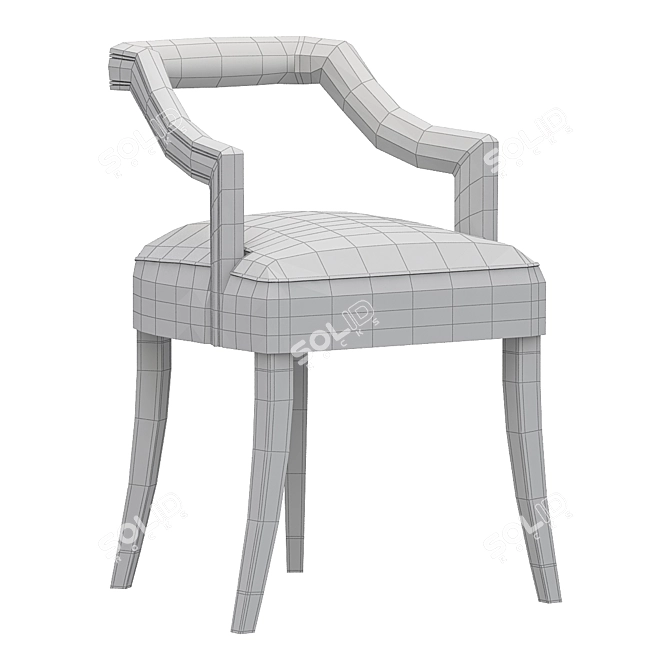 Elegant Dining Chair - OKA 3D model image 2