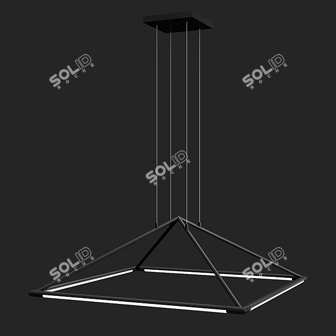 Elegant PRATO CH Chandelier 3D model image 3