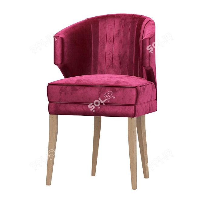 Elegant Ibis Dining Chair 3D model image 1