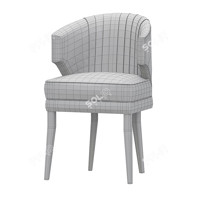 Elegant Ibis Dining Chair 3D model image 2