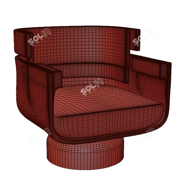 Starry Night Lounge Chair 3D model image 4