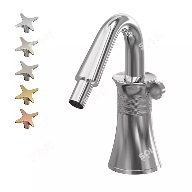Stella 130 Single-Hole Bidet Faucet 3D model image 1
