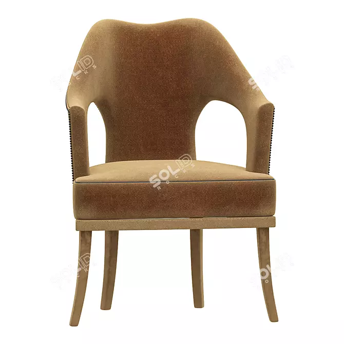 Elegant Dining Chair No.20 3D model image 1