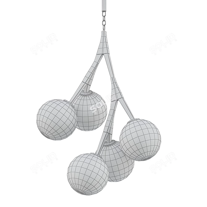 Elegant Rami Chandelier by Matteo 3D model image 2