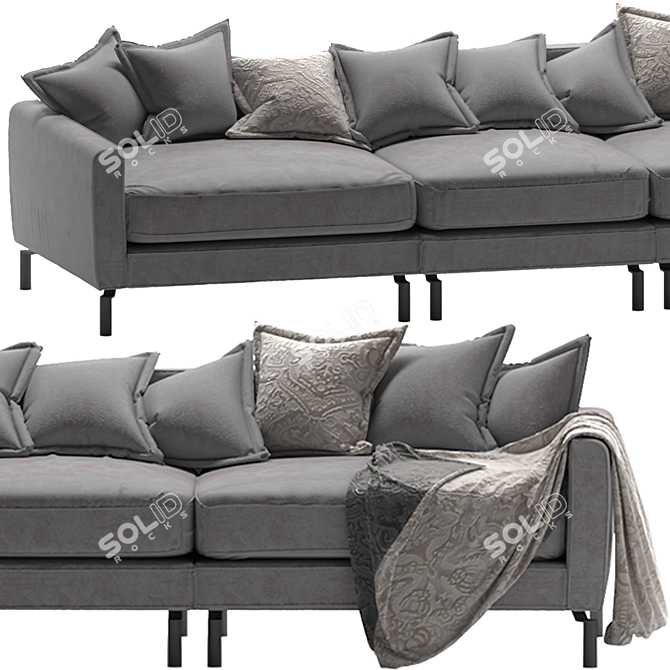 Serene Slumber Sofa 3D model image 3