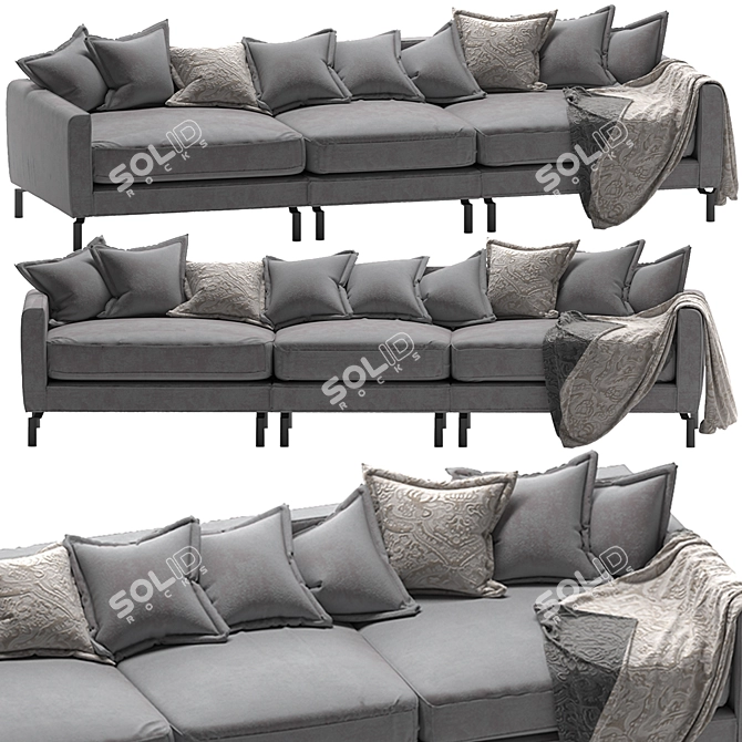 Serene Slumber Sofa 3D model image 4