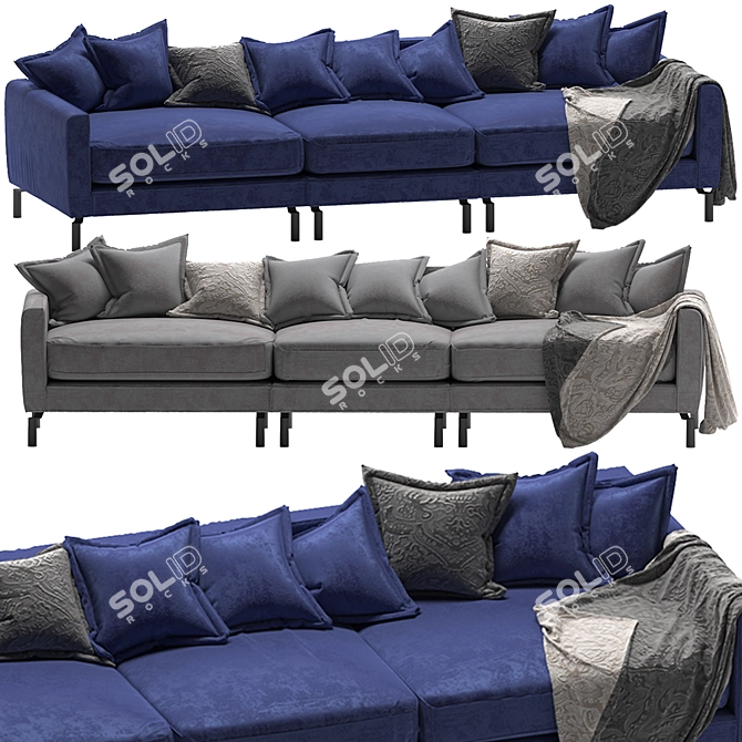 Serene Slumber Sofa 3D model image 7