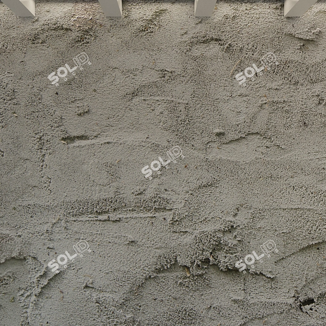 Vintage Concrete Wall    
(Старая оштукатуренная стена) 3D model image 2