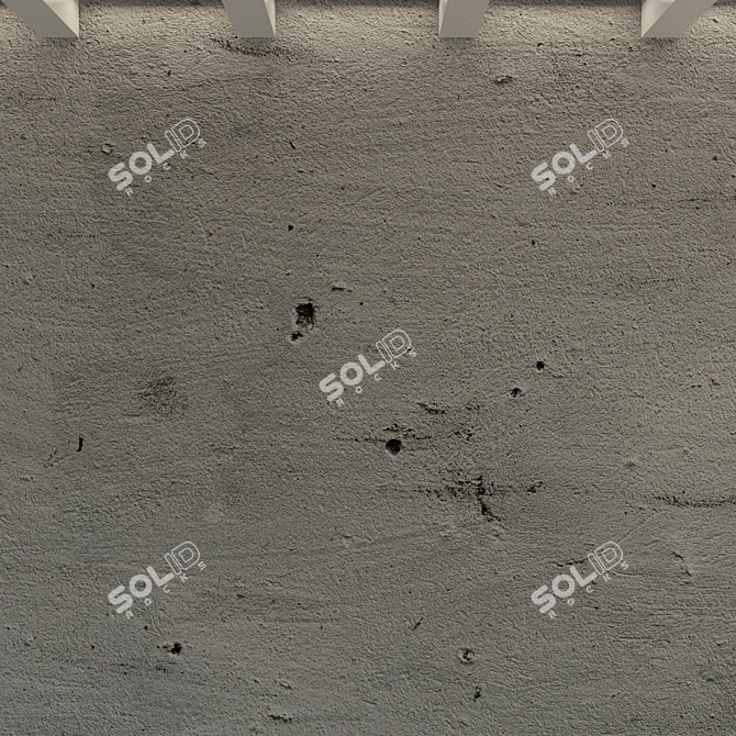 DecoLoft Grey Concrete Wall 3D model image 2