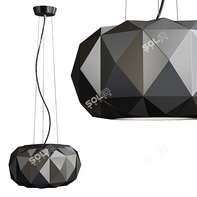 Elegant Deluxe Pendant Light 3D model image 1