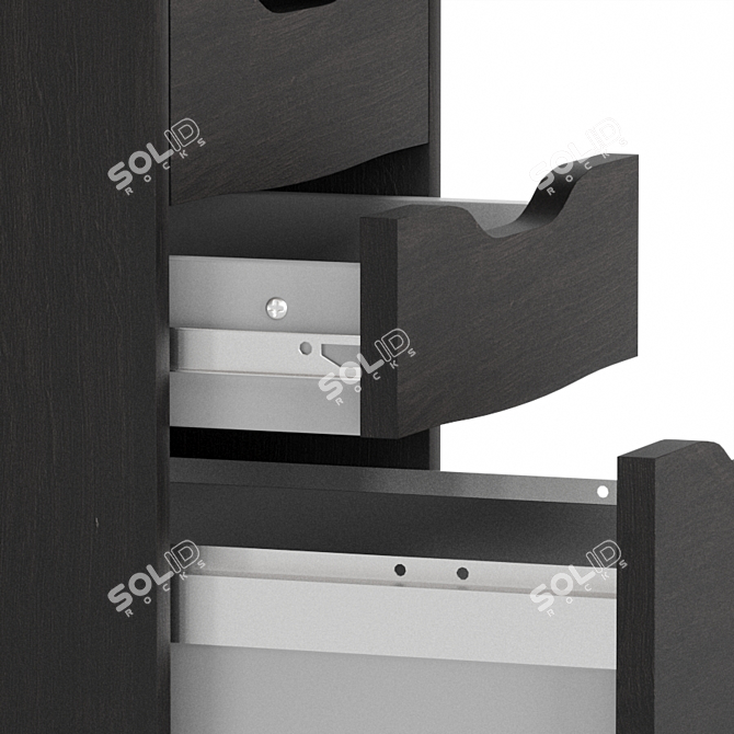 IKEA ALEX 4-Drawer Cabinet 3D model image 4