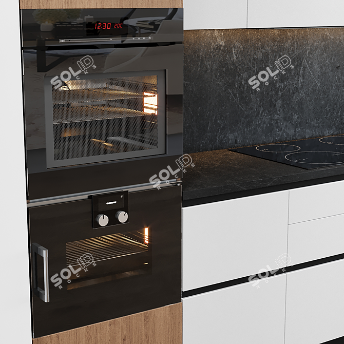 Modern Kitchen with Miele, Gaggenau Appliances

Contemporary Kitchen: Miele, Gaggenau 3D model image 3