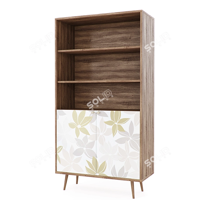 Scandinavian Style Rack with Doors: "Berber 3D model image 6