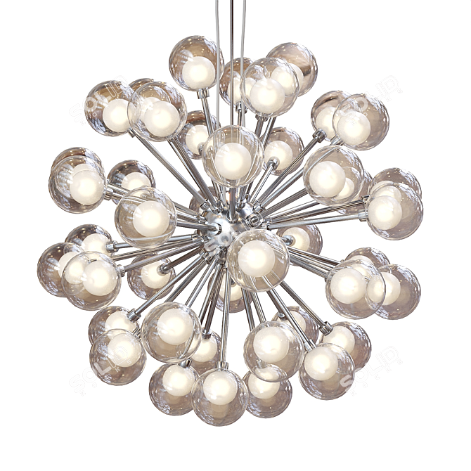 Elegant Dualita Chandelier - Stunning Lighting Solution 3D model image 1