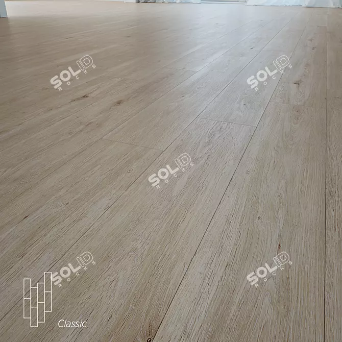 Oak San Diego Flooring - High Quality Wood Textures & Versatile Formats 3D model image 1