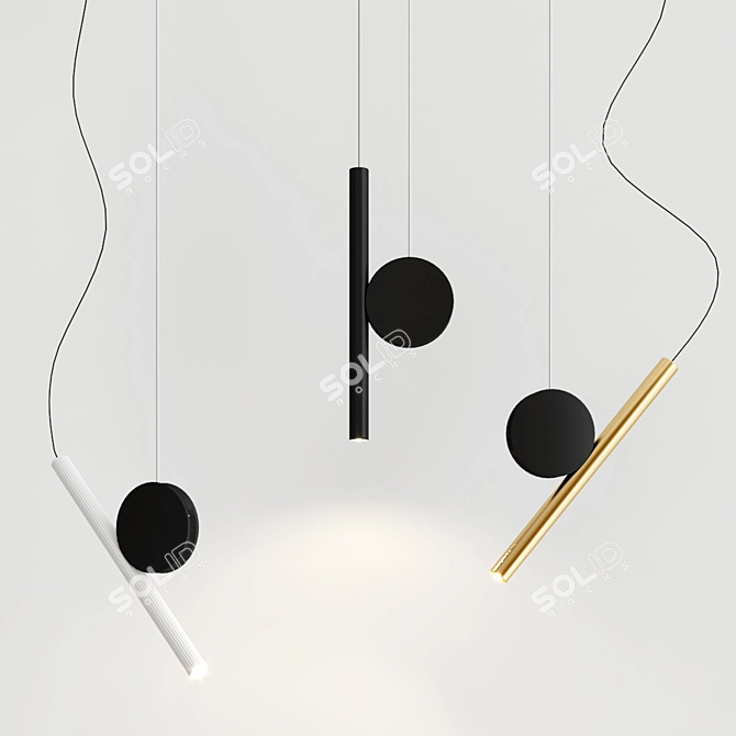 Modern Pendant Lighting: DOI By LUCEPLAN 3D model image 2