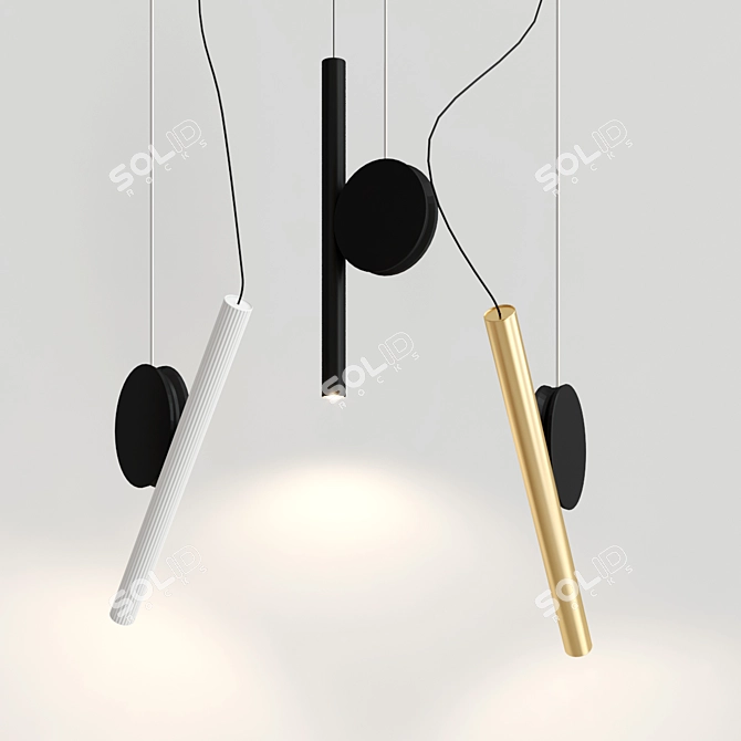 Modern Pendant Lighting: DOI By LUCEPLAN 3D model image 4