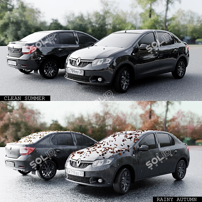 Renault Logan 2009 4-Seasons: Versatile and Efficient 3D model image 11