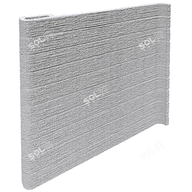 Wave Craft Fence - Volna VG End Panels 3D model image 2