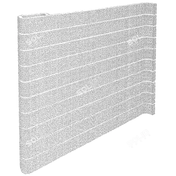 Wave Craft Fence - Volna VG End Panels 3D model image 3